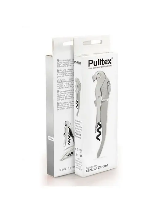 Pulltaps Штопор сомелье ClIckCat 15 см. серебряный, серебристый, фото 2