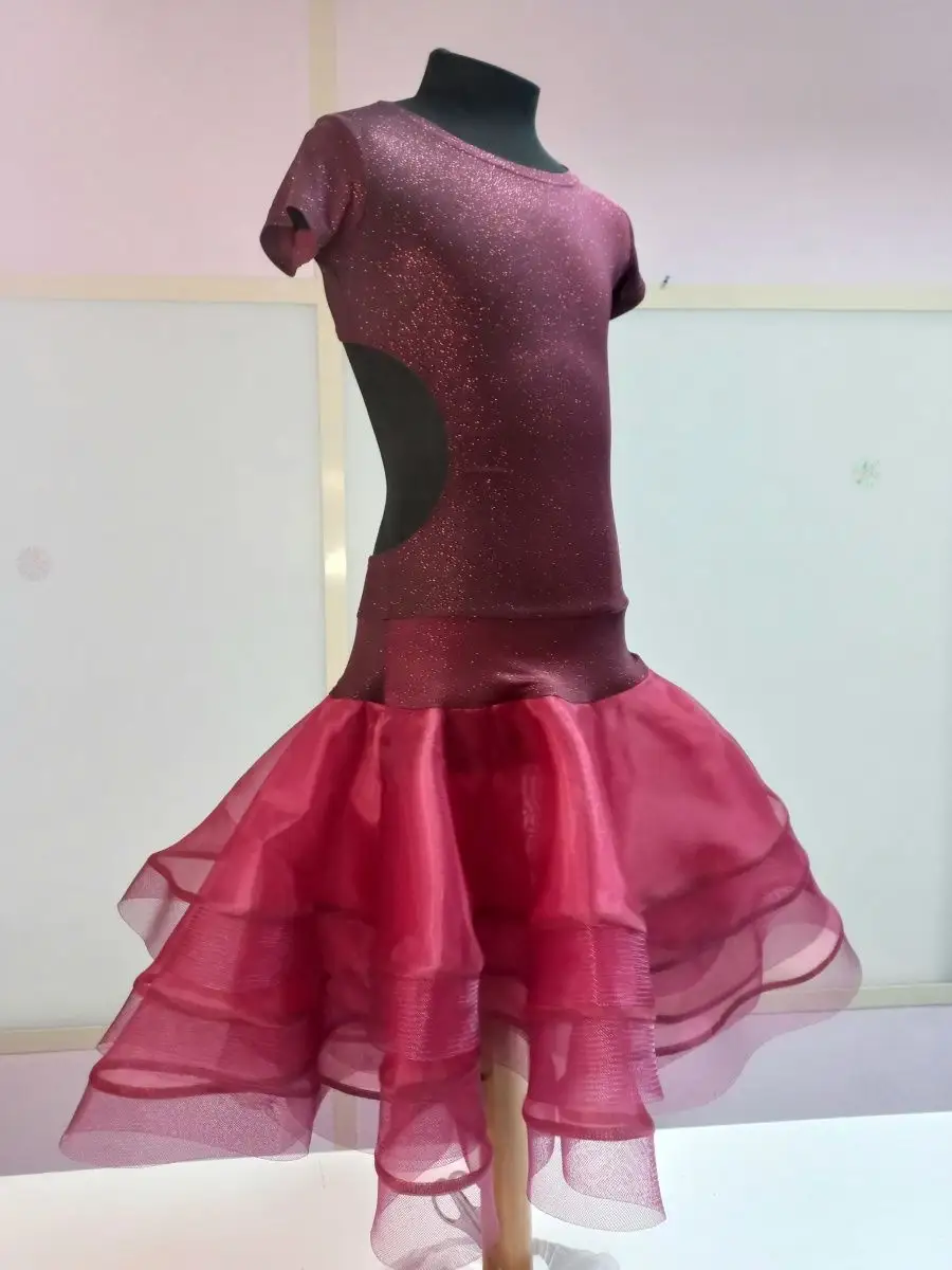 Платье для бальных танцев концертное на конкурс