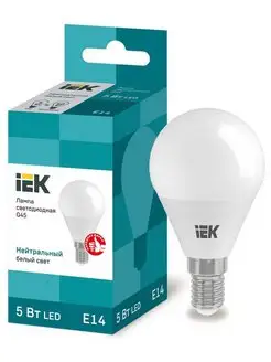 Лампа светодиодная(LED)Шар Е14 5Вт 4000К IEK 151058981 купить за 143 ₽ в интернет-магазине Wildberries