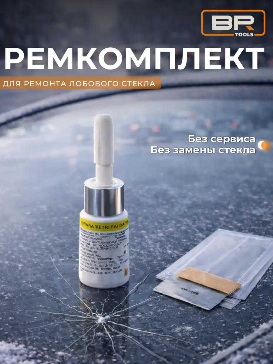 Комплект для ремонта лобового стекла