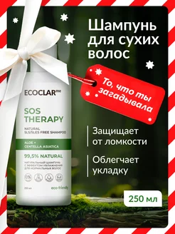 Натуральный шампунь для волос, восстановление 250 мл ECOCLARme 151178761 купить за 146 ₽ в интернет-магазине Wildberries