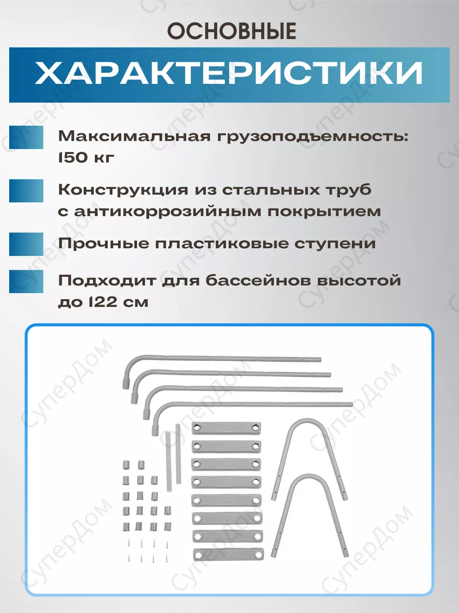 Лестницы для каркасных и надувных бассейнов — forpost-audit.ru