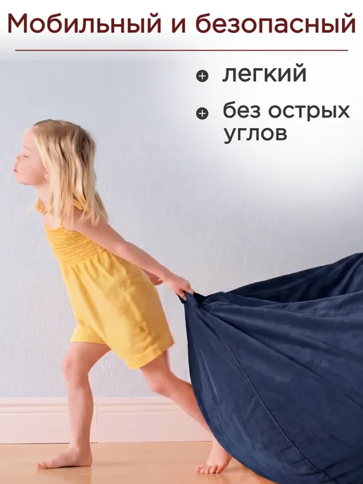 Goodpoof Кресло мешок Велюр Груша XXXXXL Какао, синий, фото 6