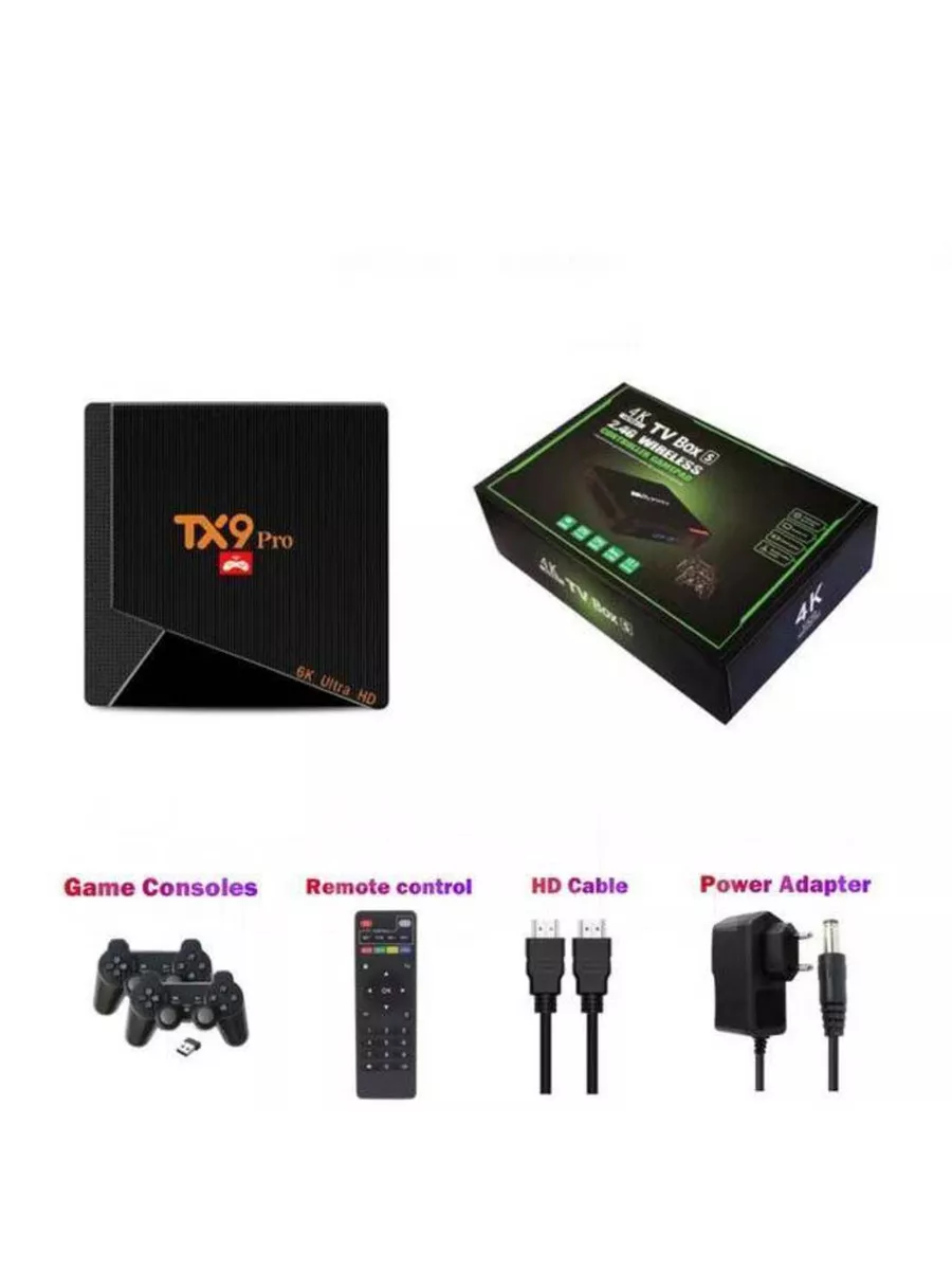 ТВ Приставка+Игровая консоль Game Box 8K ULTRA HD Android TV TechShop  151237781 купить за 2 746 ₽ в интернет-магазине Wildberries