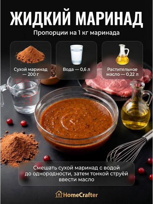 HomeCrafter Маринад для мяса Клюквенный, вариант, фото 4