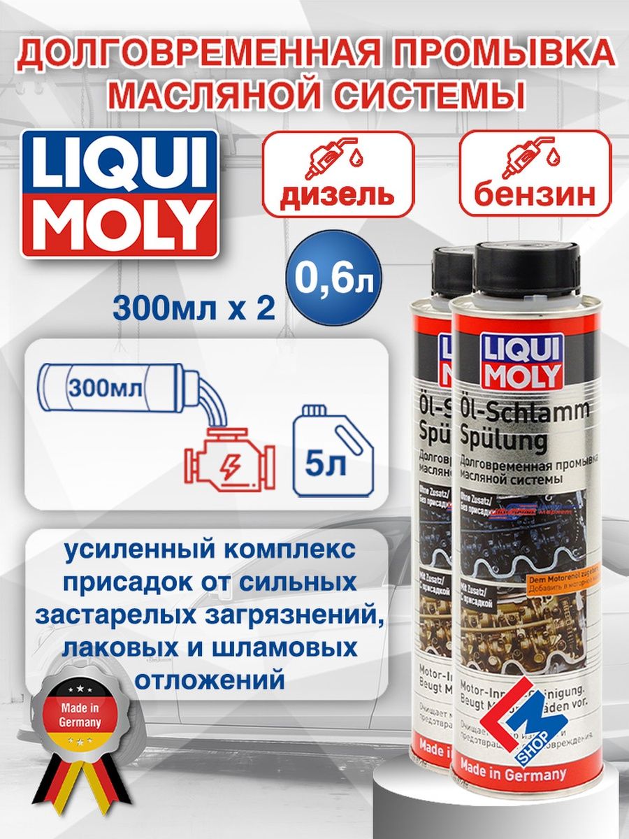 Долговременная промывка liqui moly