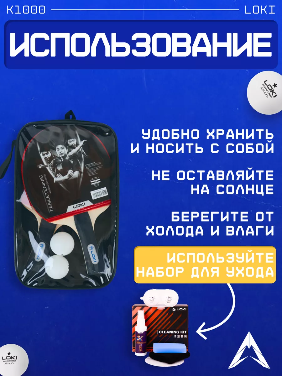 Набор ракеток для настольного тенниса LOKI 151367277 купить за 943 ₽ в  интернет-магазине Wildberries