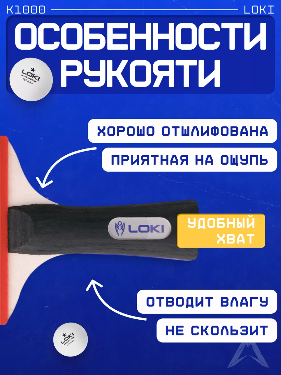 Набор ракеток для настольного тенниса LOKI 151367277 купить за 922 ₽ в  интернет-магазине Wildberries