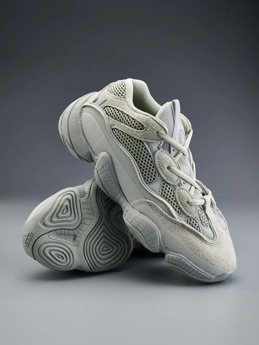 Adidas yeezy 500 store con strisce argento