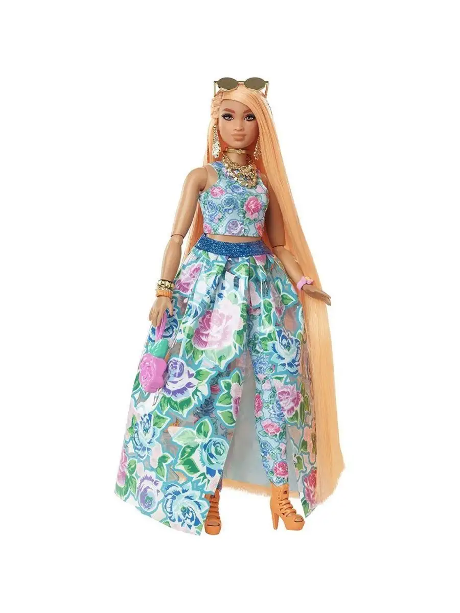 Кукла Extra Fancy в цветочном костюме HHN14 Barbie 151418585 купить за 3  164 ₽ в интернет-магазине Wildberries