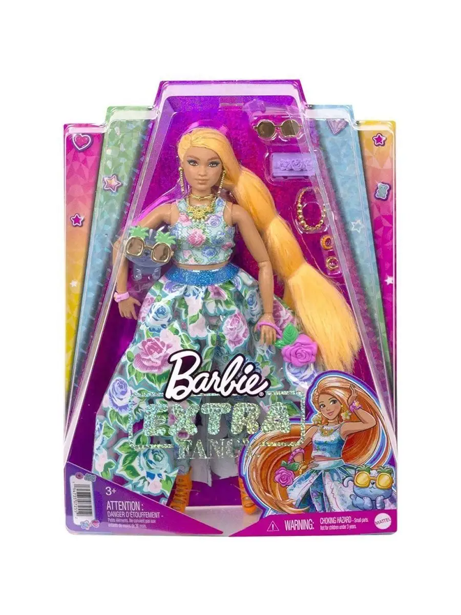 Кукла Extra Fancy в цветочном костюме HHN14 Barbie 151418585 купить за 3  164 ₽ в интернет-магазине Wildberries