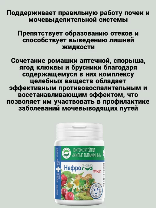 Родник Здоровья Артророз для суставов шпинат фитококтейль в таблетках, Фитококтейль НефроРОЗ витамины почек, фото 4