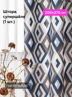 Шторы в спальню плотные 200х270 ESCADA OCEAN 1 шт DECOR MAGIC 151443602 купить за 1 739 ₽ в интернет-магазине Wildberries