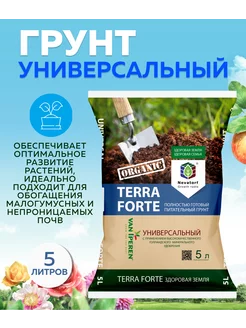 Грунт универсальный для растений и цветов 5 л Terra Forte 151461192 купить за 205 ₽ в интернет-магазине Wildberries