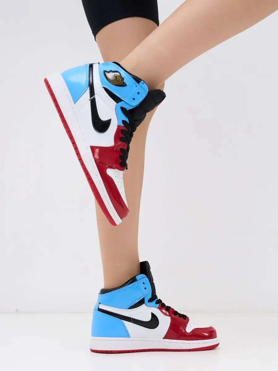 Nike air jordan 1 red blue hotsell