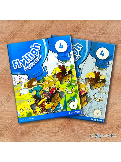 Pearson FlyHigh 4 (Комплект) Pupil's Book + 2CD + Workbook