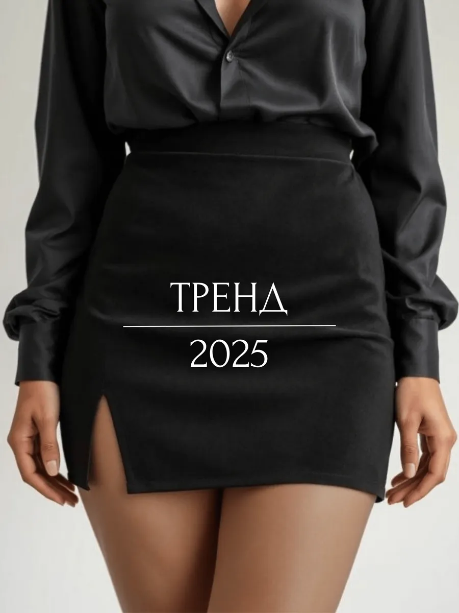 Замшевая юбка мини