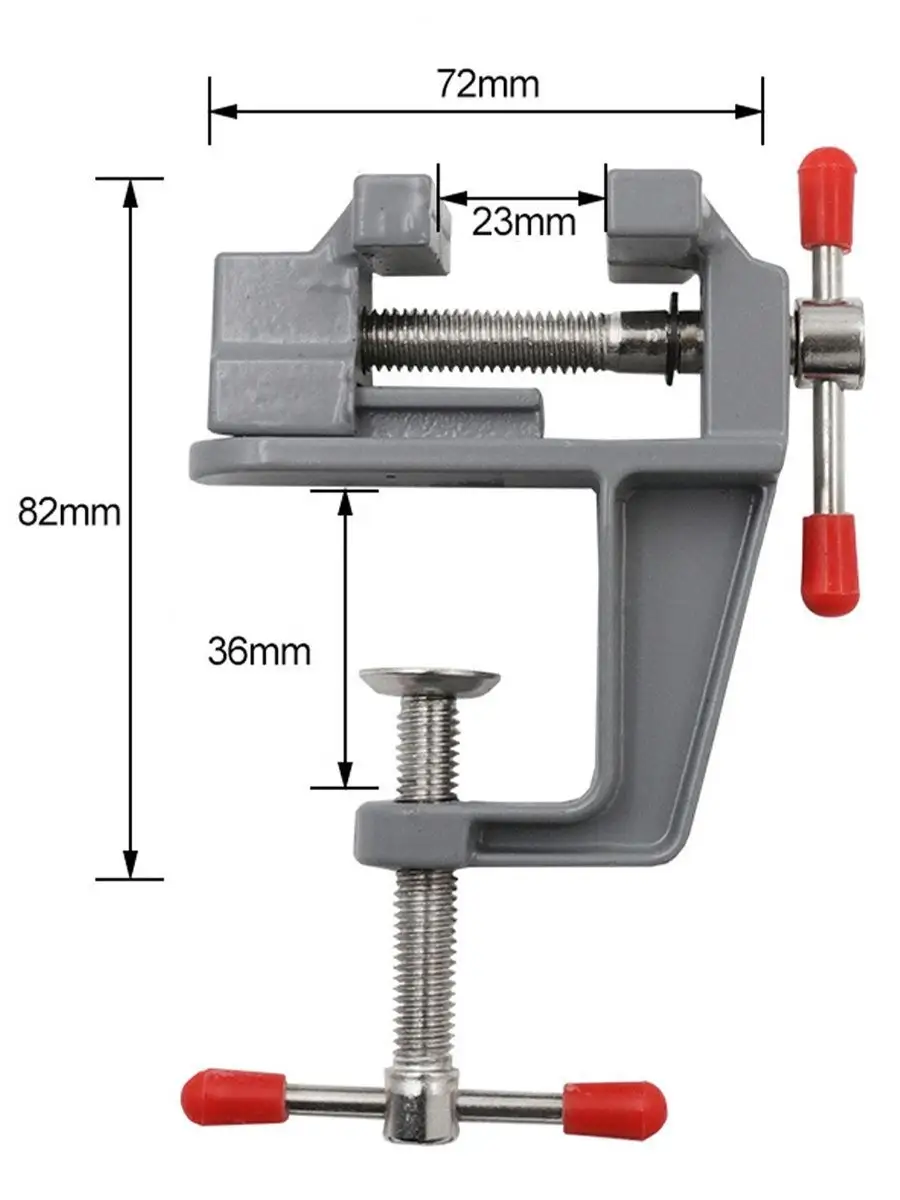 Мини тиски маленькие настольные алюминиевые 35 мм TOMPRO 151586900 купить  за 269 ₽ в интернет-магазине Wildberries