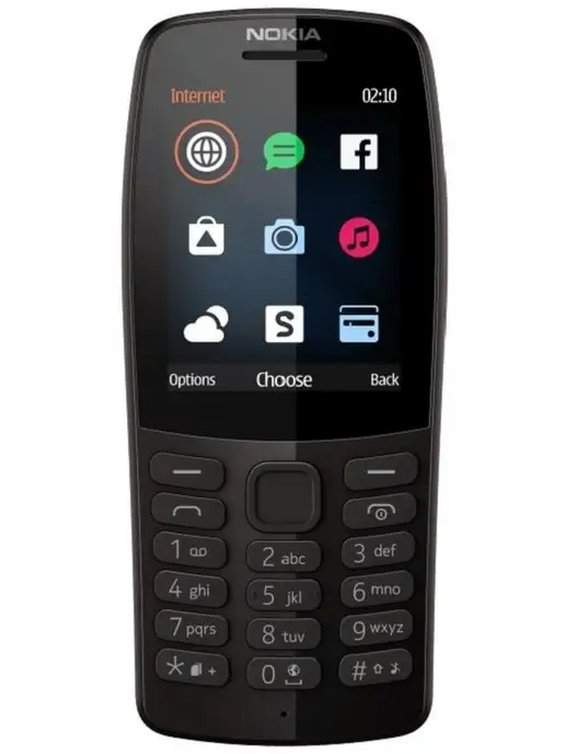 Nokia Кнопочный мобильный телефон Нокиа 210 DS TA-1139 BLACK