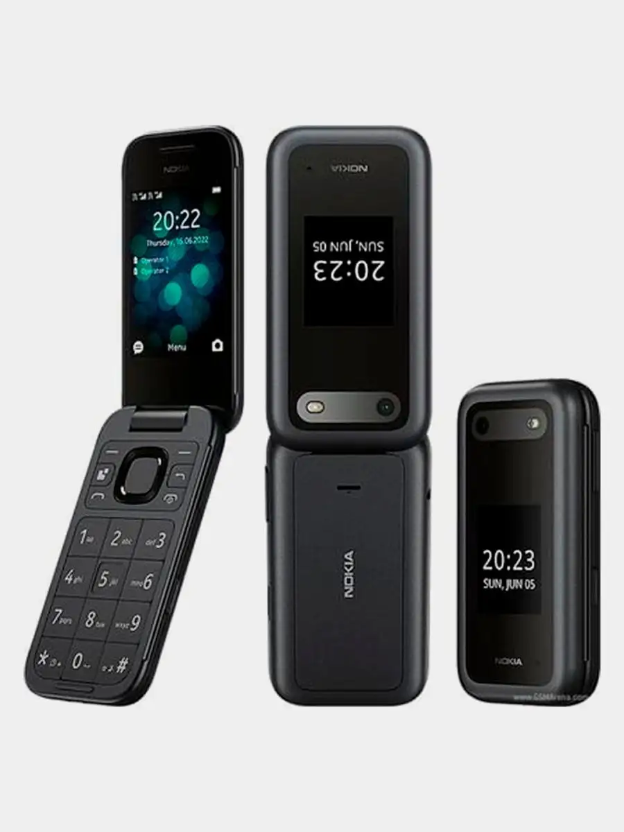 Кнопочный мобильный телефон Нокиа 2660 TA-1469 DS BLACK Nokia 151660881  купить за 5 377 ₽ в интернет-магазине Wildberries