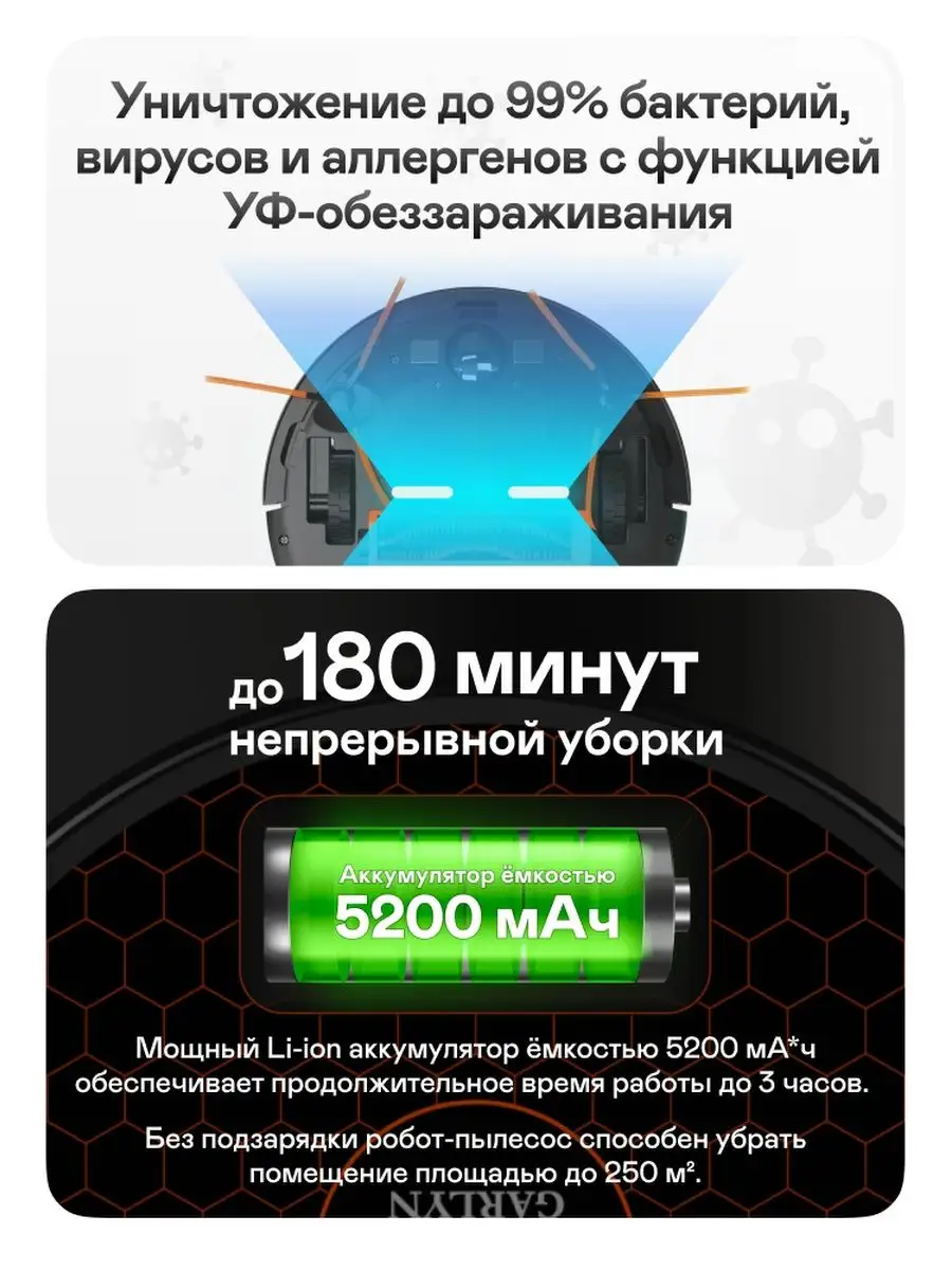 Робот-пылесос GARLYN SR-800 Pro Max GARLYN 151691712 купить в  интернет-магазине Wildberries