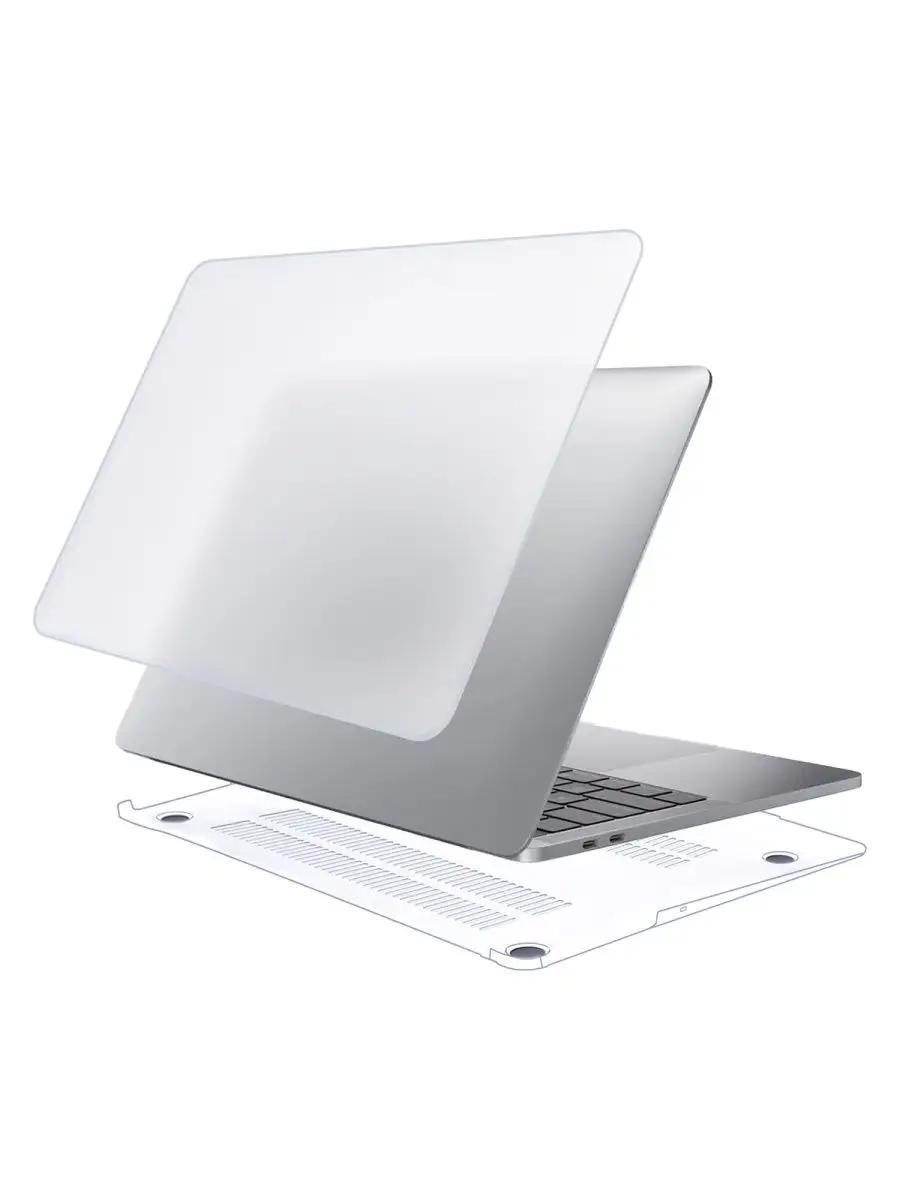 Чехол на Macbook 13 Air 2018/2020 матовый прозрачный