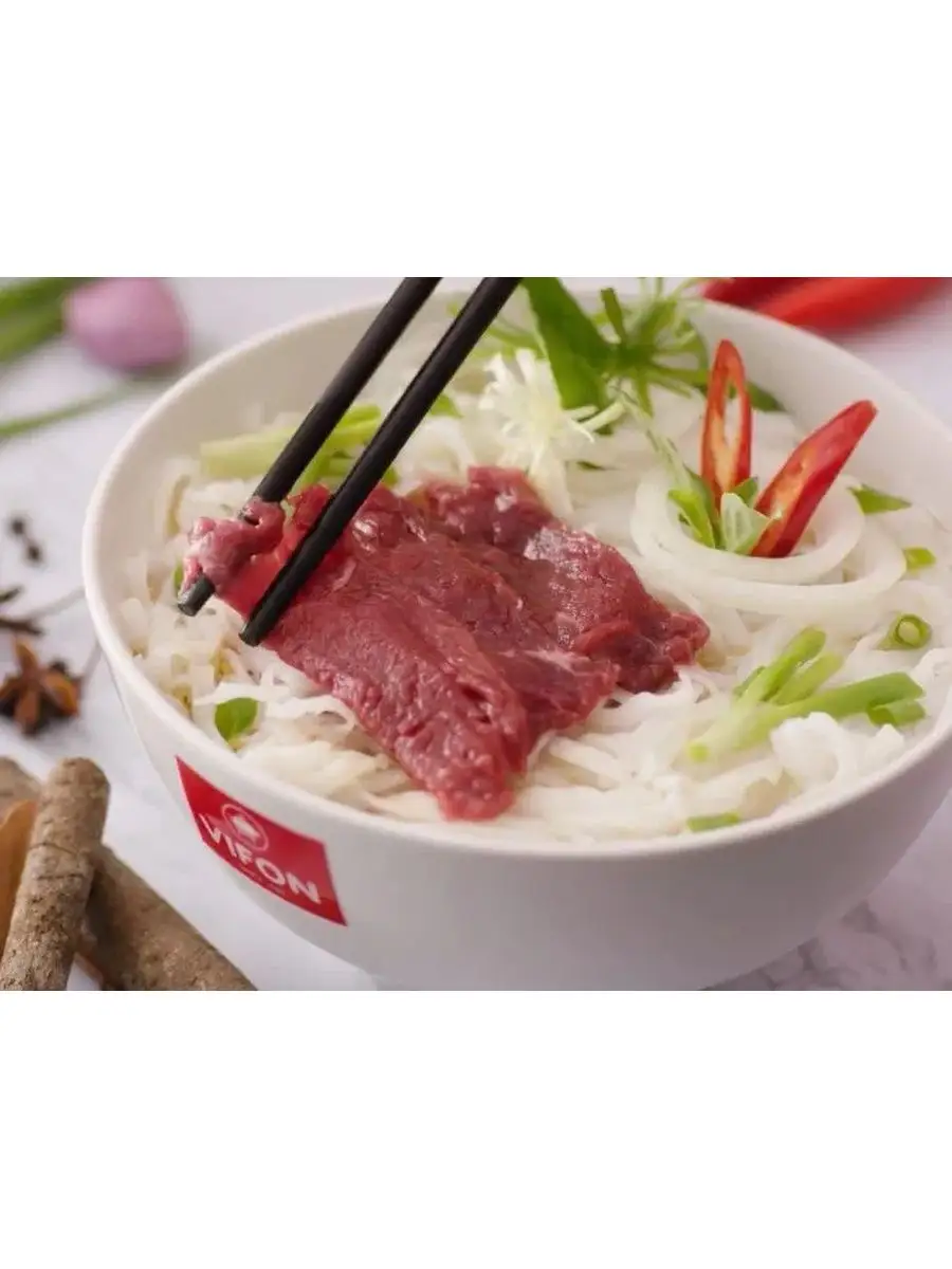 Рисовая лапша со вкусом говядины Pho Bo, 24 шт, 2000г. Vifon 151713139  купить в интернет-магазине Wildberries