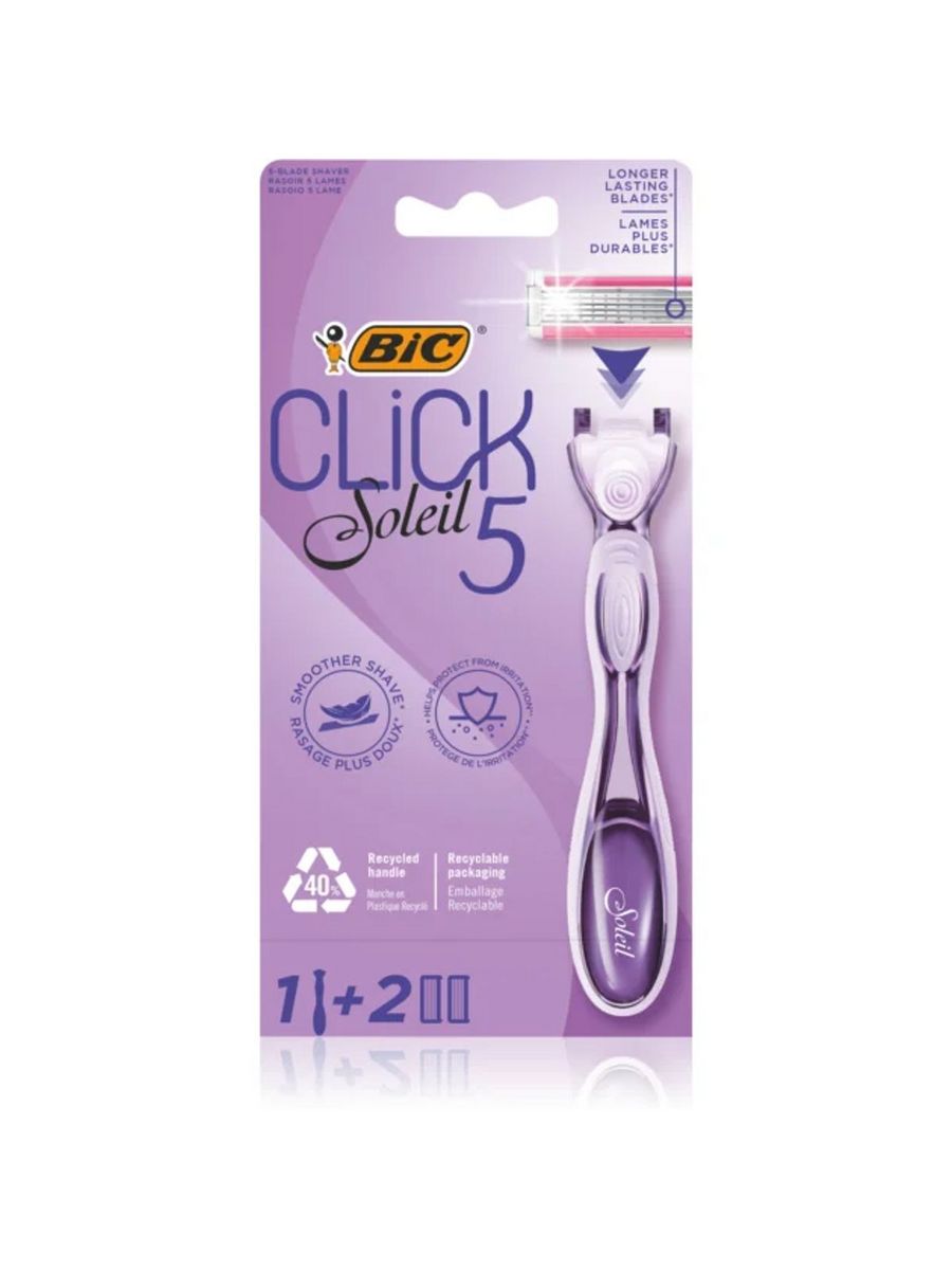 Бритва женская BIC 5 лезвий. BIC click Soleil 5. 1 Станок BIC Soleil click отзывы. Какие сменные Касе а подходят на big click Soleil 3.