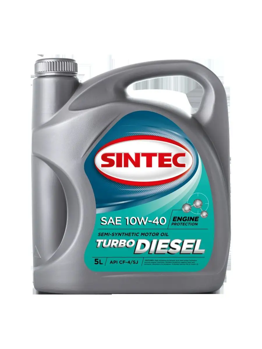 Масло моторное SINTEC TURBO DIESEL 10W-40 5 л Sintec 151755964 купить в  интернет-магазине Wildberries