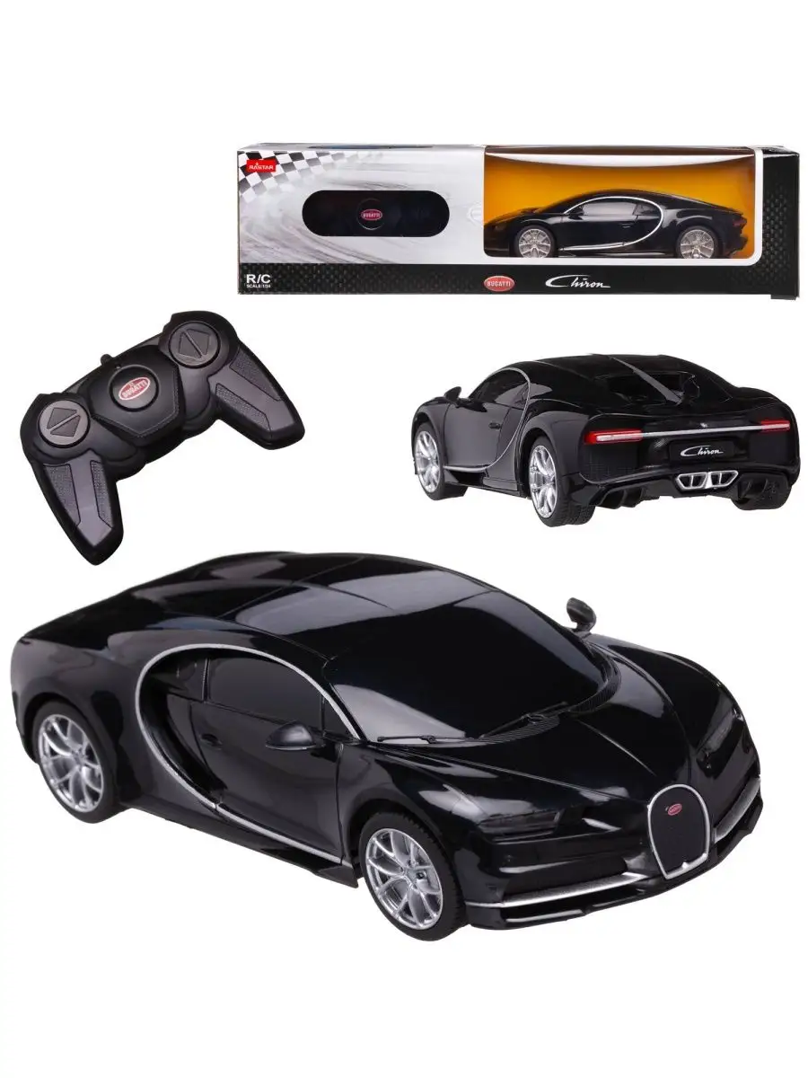 Машина р у 1:24 Bugatti Chiron Цвет Черный 76100B RASTAR 151795022 купить  за 1 711 ₽ в интернет-магазине Wildberries