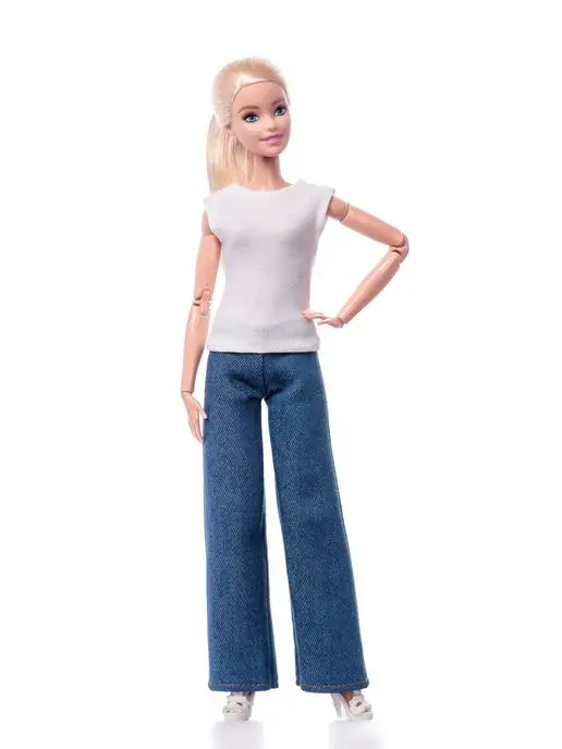 Реалистичные джинсы для кукол Барби