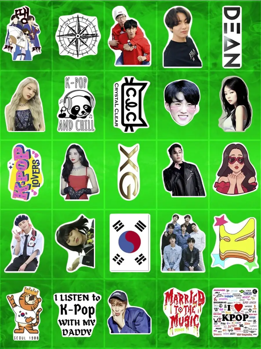 Стикеры наклейки на телефон скирекбук k pop kpop к поп кпоп Sticker Rush  151847500 купить за 177 ₽ в интернет-магазине Wildberries