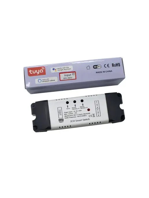 tuya Модуль управления Wifi 2CH (80-250В), белый, фото 4