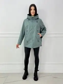 Ветровка женская больших размеров с капюшоном удлиненная H.Y store 151913044 купить за 2 066 ₽ в интернет-магазине Wildberries