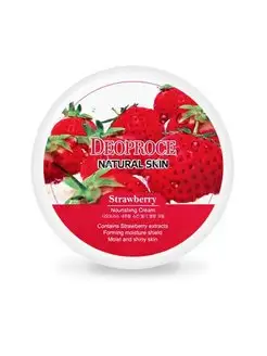 Natural Skin Strawberry Крем для лица и тела клубника 100г Deoproce 151924983 купить за 351 ₽ в интернет-магазине Wildberries