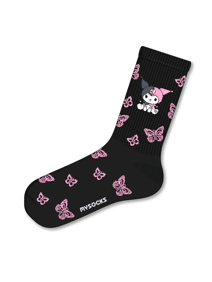 Носки с принтом Хеллоу Китти Куроми Hello Kitty MySocks 151930625 купить за  405 ₽ в интернет-магазине Wildberries