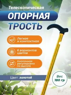 Трость алюминиевая опорная для ходьбы и реабилитация Easy go 151954251 купить за 605 ₽ в интернет-магазине Wildberries