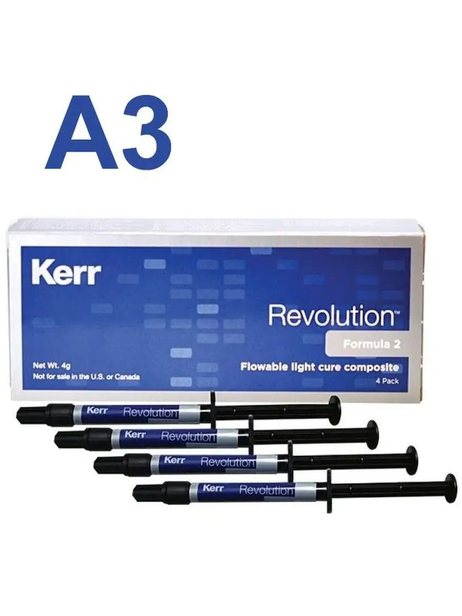 Revolution / Революшн - Жидкотекучий композит A3 (4 шт) Kerr 151955703  купить за 3 540 ₽ в интернет-магазине Wildberries