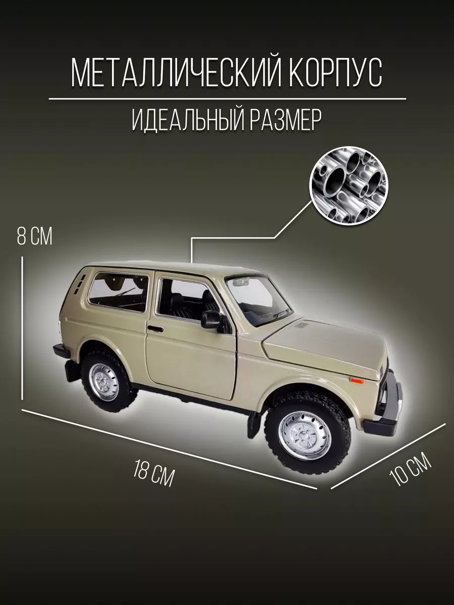 Машинка металлическая коллекция 20 см 1:18 LADA NIVA 4х4 Детские  металлические машинки 151971107 купить за 1 720 ₽ в интернет-магазине  Wildberries