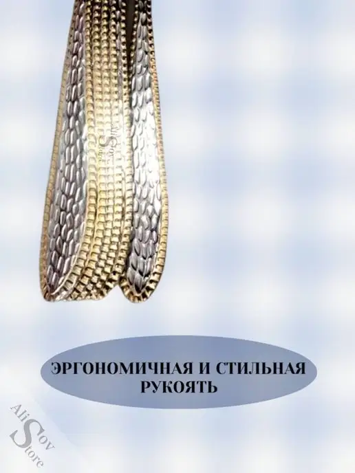 Alisov Store Столовые приборы ножи набор 6 штук из нержавеющей стали, серый, фото 2