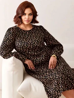 Платье вечернее праздничное в офис Rozova collection 152007458 купить за 2 565 ₽ в интернет-магазине Wildberries
