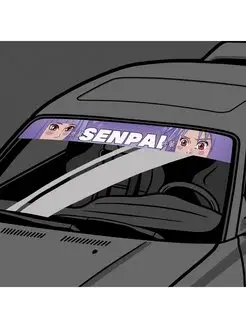 Наклейка на лобовое стекло Senpai anime, JDM лобаш Resource Stickers 152065602 купить за 1 091 ₽ в интернет-магазине Wildberries