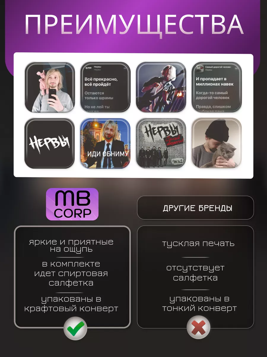 MONTIK BROS CORP 3D стикеры наклейки Нервы на телефон и чехол