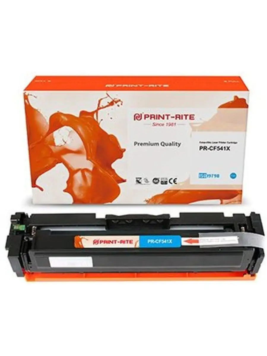 Картридж PriRite CF541X для HP/Canon, голубой Print-Rit 152072341 купить за  1 271 ₽ в интернет-магазине Wildberries