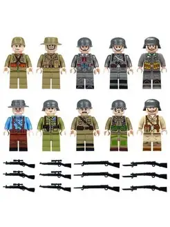 Конструктор солдатики фигурки военные LEGO 152097316 купить за 680 ₽ в интернет-магазине Wildberries