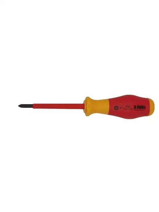 Felo Отвертка диэлектрическая крестовая PH1x80 Германия, 1x80, фото 6