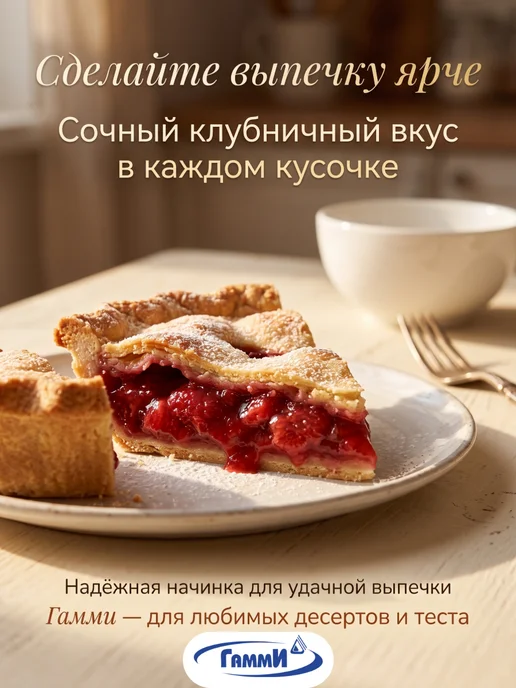 Гамми Начинка для выпечки клубника, вариант, фото 5
