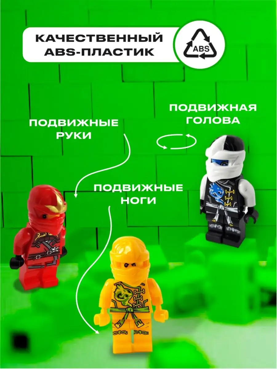 Человечки лего ниндзяго Ninjago набор 12 шт HORSAD 152241988 купить за 398  ₽ в интернет-магазине Wildberries