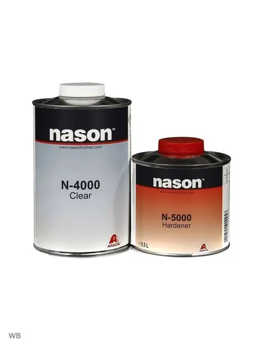 NASON Универсальный лак1 л N-4000+0.5 отвердитель N-5000, 1 л