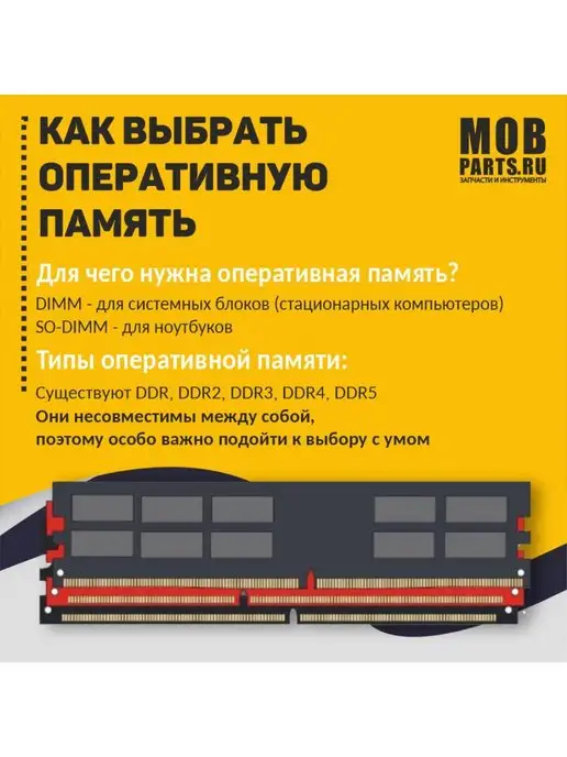Mobparts Оперативная память DDR3 2GB 1600 MHz PC3-12800, 2 ГБ, фото 3